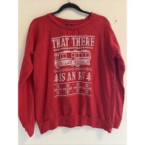 Women’s National Lampoons Christmas Vacation Red Long Sleeve Shirt SIZE XL